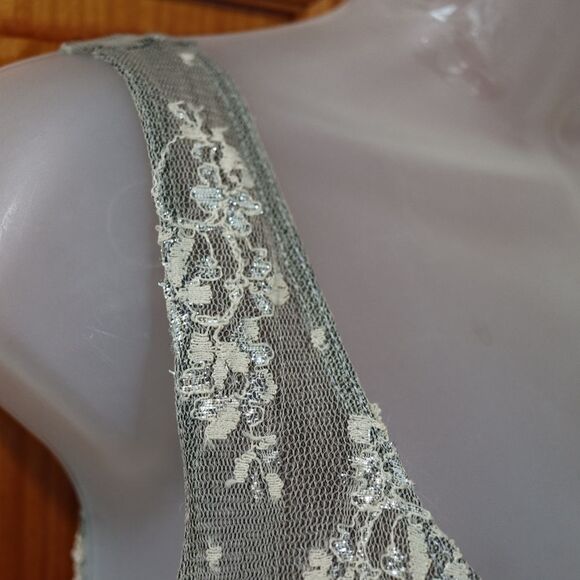 Six Degrees Layered Mesh Y2k Tank Top XL Going Out Top - Picture 4 of 11